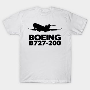 Boeing B727-200 Silhouette Print (Black) T-Shirt